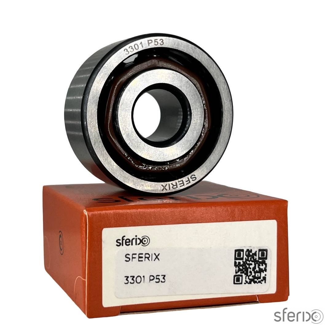 Радиально-упорный двухрядный подшипник 3301 P53 SFERIX - Сферикс - фото -  2